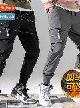 2019 Autumn and Winter Casual Pants Mens Workwear Padded Swe