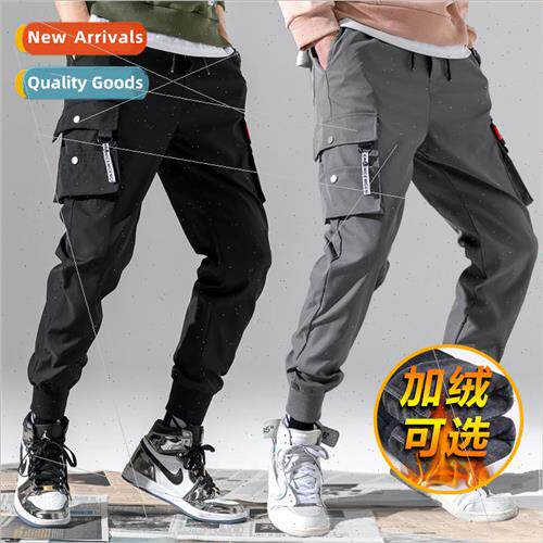 2019 Autumn and Winter Casual Pants Mens Workwear Padded Swe
