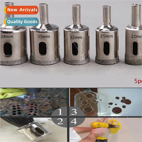 5pcs/set Diamond Hole Saw 20 25 32 35 38mm Drill Bits Tile C