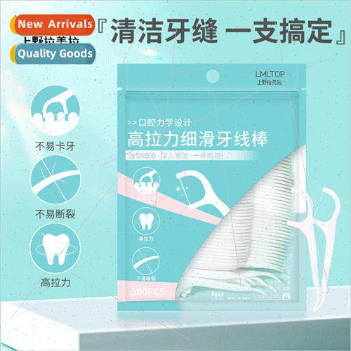 100pcs Flossing Sticks Polymer Fine Slip Flossing Sticks Dis
