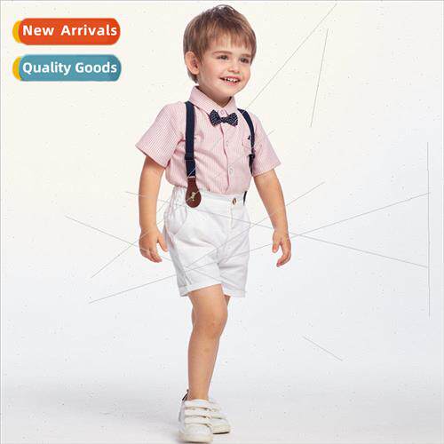 2023 childrens childrens short-sleeved shirt back shorts dre