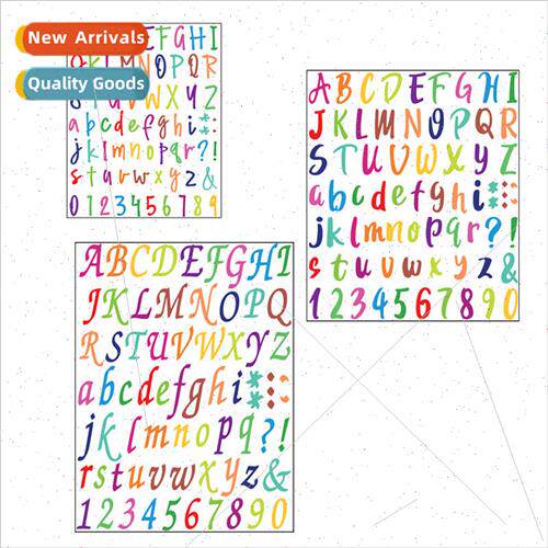 1 inch true color bright color PVC vinyl alphanumeric diy mu