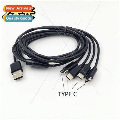 2 meters USB one drag four TYPE C head charging cable Charge