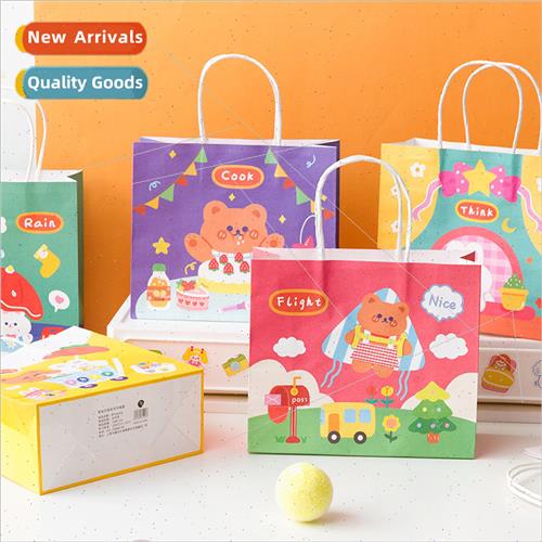 Bear Bunny Paradise Tote Bag Cute Eco-friendly Paper Bags  B