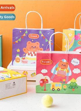 Bear Bunny Paradise Tote Bag Cute Eco-friendly Paper Bags  B