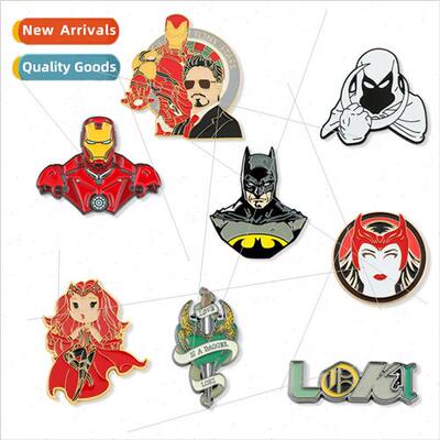Marvel  Scarlet Witch Iron Man metal brooch Moonlight Knight