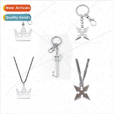 Anime  Kingdom Hearts Mountain Crown zinc alloy necklace Gam