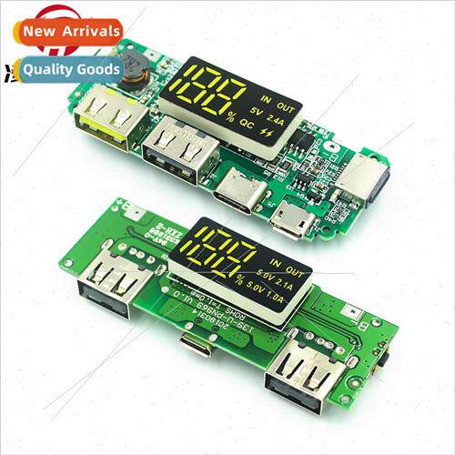 18650 lithium battery digital display charging module 5V2.4A