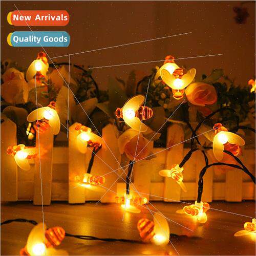 led solar bee light string holiday decoration outdoor eight