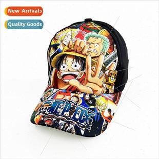 cap four the girls and men baseball printed around Anime