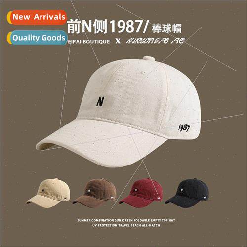 Hat female letters embroidery baseball cap fall and winter v