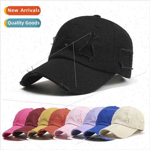 Personalized broken hole baseball cap do old washed cotton b