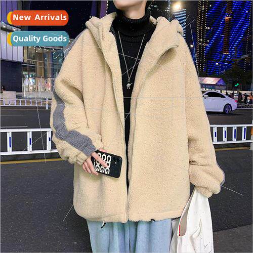 Lamb wool cotton jacket men 2020 fall and winter new Korean