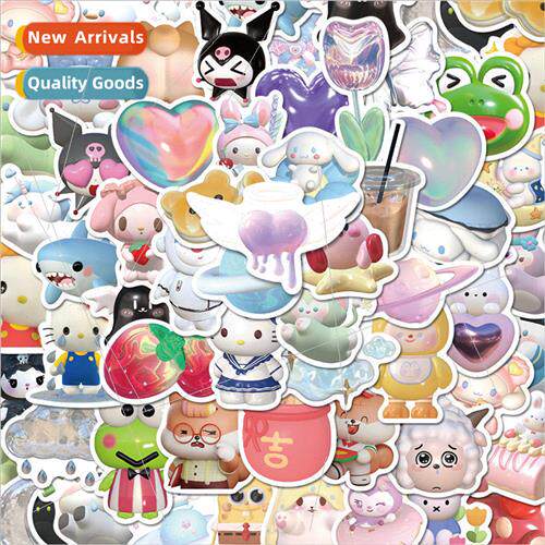 59 pcs of 3Dins  stickers cartoon kurami kitty cat melody de