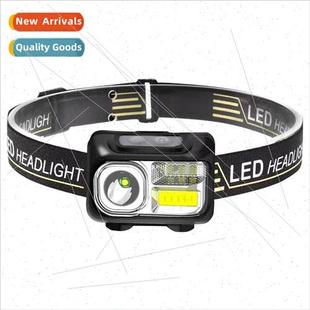 shooting distance LED headlamp rechargeable Strong USB long