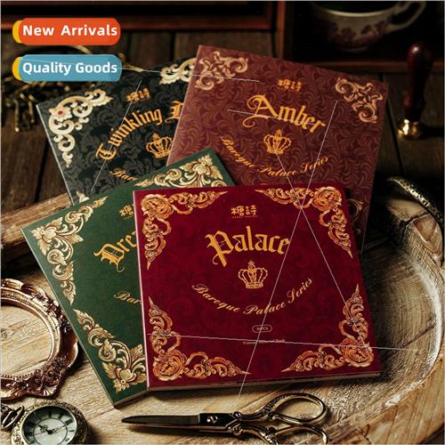 Baroque palace series material paperback vintage floral bord