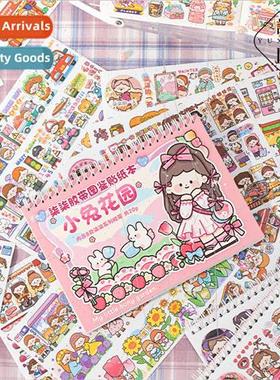 Dick tape illustrated sticker book cartoon cute girl diy han