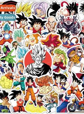100 new seven dragon ball graffiti stickers helmet pencil ca