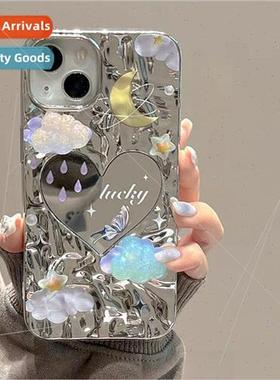 Ins mirror three-dimensional clouds love chain 适用 iPhone 1