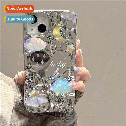 Ins mirror three-dimensional clouds love chain 适用 iPhone 1
