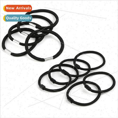 mple black hair tie rubber band hair rope hair circle head f