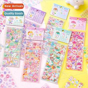 Rainbow sweetheart goo card handbook stickers girl fresh gli