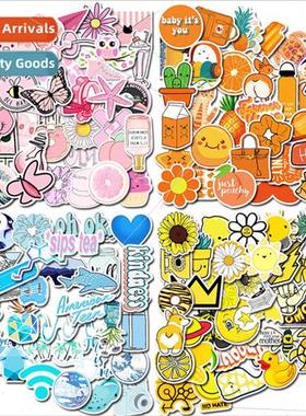 50/35 pink/blue/purple VSCO graffiti stickers luggage notebo