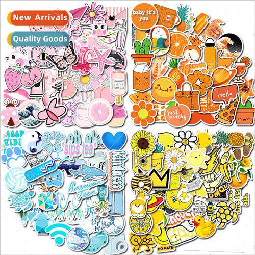 50/35 pink/blue/purple VSCO graffiti stickers luggage notebo