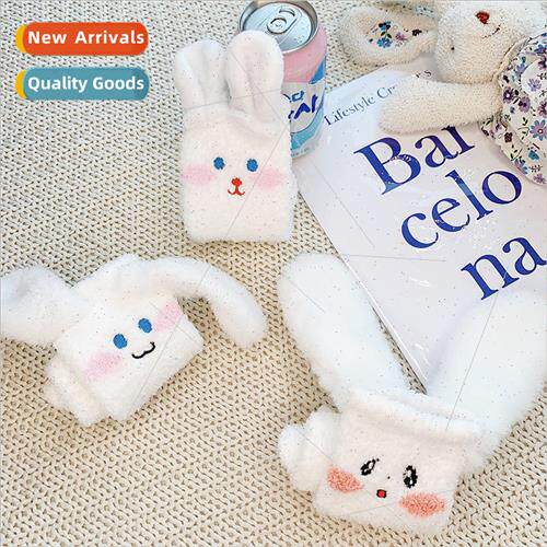 fall and winter  cartoon big ears cute rabbit home mid-calf