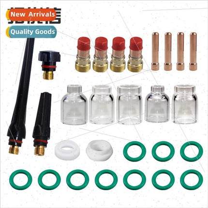 28 pcs/set New Pyrex TIG Torch Gas Lens #4#5#6#7#8 Pyrex Cup