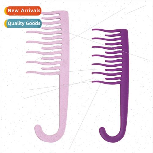 Beauty Salon Wide Tooth Comb Su Di Comb Plastic Hookable Lar