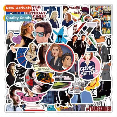 50 new U.S. drama x-files stickers decorative luggage thermo