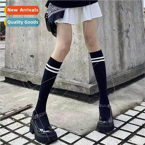 JK calf socks pressure thin legs Japanese Korean cute black