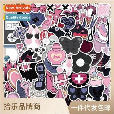 60 pcs of dark girl series stickers luggage cell phone compu