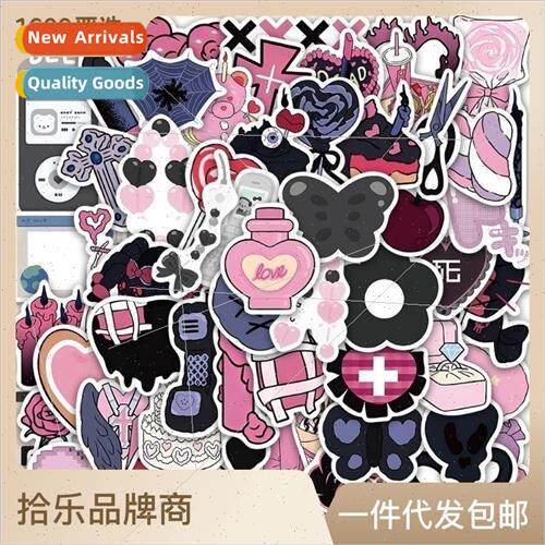 60 pcs of dark girl series stickers luggage cell phone compu