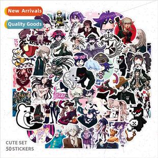 50 new anime marbles graffiti stickers luggage helmet notebo
