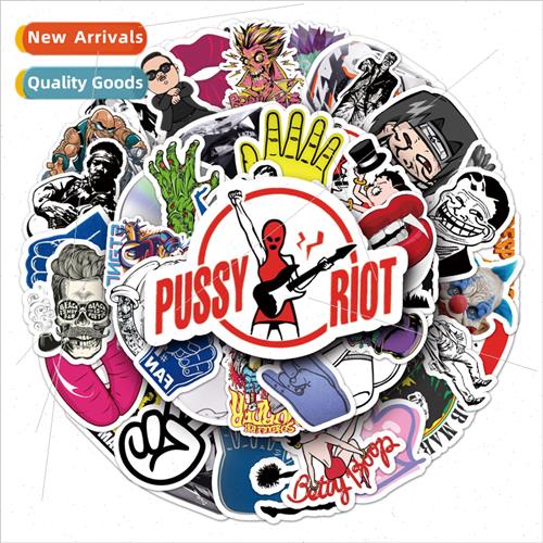 50 personalized rock suitcase graffiti stickers luggage stic