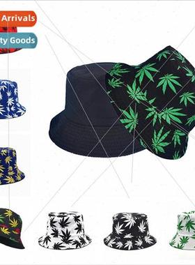 Tree Leaf Maple Leaf Fishermans Hat Korean  of the double-si