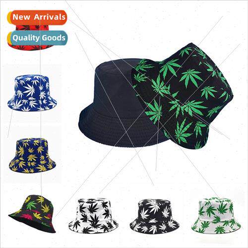 Tree Leaf Maple Leaf Fishermans Hat Korean  of the double-si