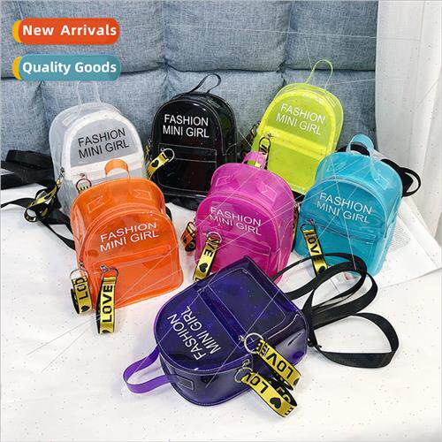 Transparent shoulder bag female backpack 2022 new Korean fas