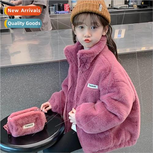 Girls padded jacket winter 2023 new childrens clothing middl