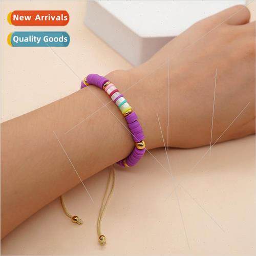 Bohemian Creative Soft Ceramic Mixed Color Small Bracelet Wo