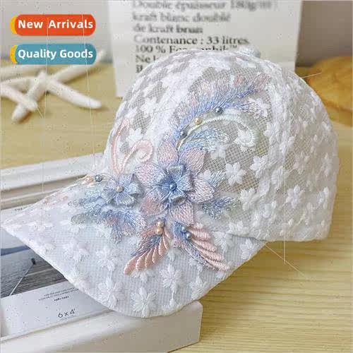 2022 adult spring and summer thin lace baseball cap Korean