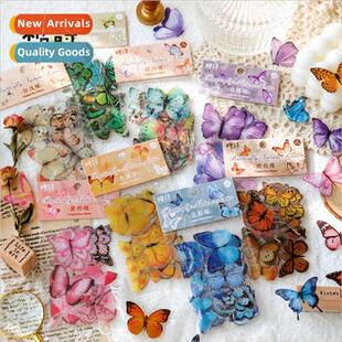 PET sticker pack Butterfly Nature Series Retro terary Handbo