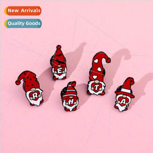 Cute Cartoon Santa Claus Pin Faceless Doll Faceless Old Man