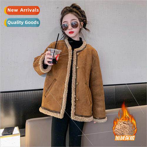 Girls winter padded jacket 2023 new 适用eign  thickened 适用