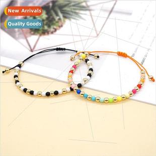 stones imported gold Colorful bracelet precious beads semi