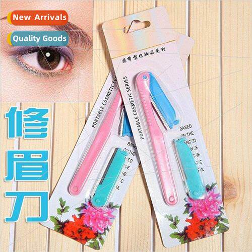 Folding Eyebrow Shaping Razor with Replaceable Eyebrow Shapi