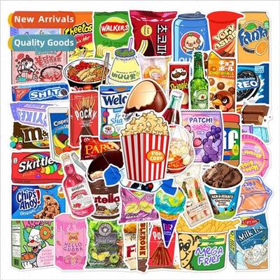 50 snack packaging graffiti stickers can be decorated luggag