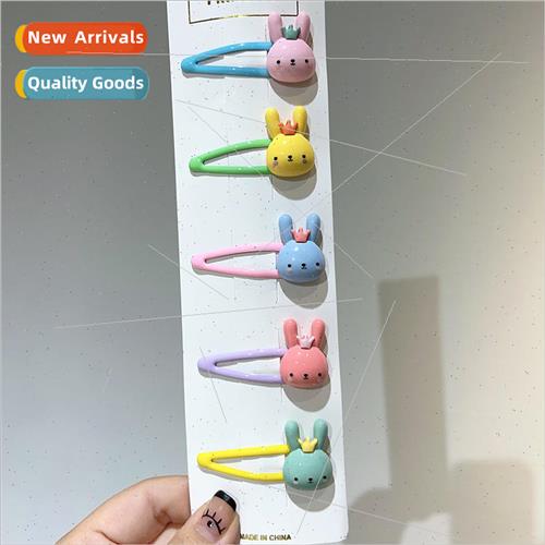 Cute New Year cartoon bunny small clip side clip diy broken